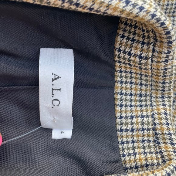 ❌SOLD❌A.L.C. Sedgwick Blazer Plaid Multi Jacket - Picture 3 of 10